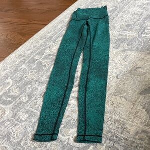 Lululemon Sz 2 Heathered Green Leggings